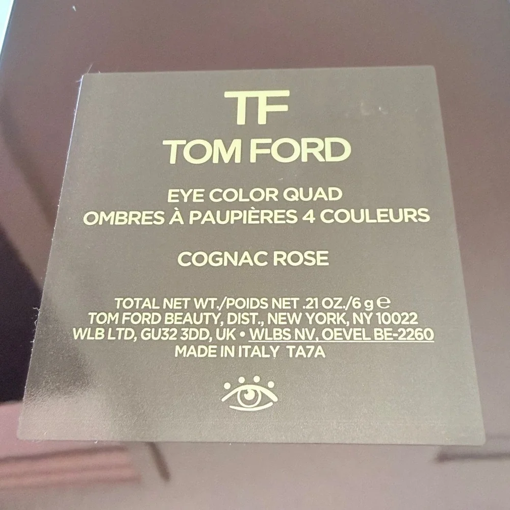 Tom‎ Ford Eye Color Quad Cognac Rose Eyeshadow Palette*NEW Case Has Light Scuffs